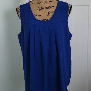 Unbranded Blue Sleeveless Blouse Size X-Large, Nice Condition